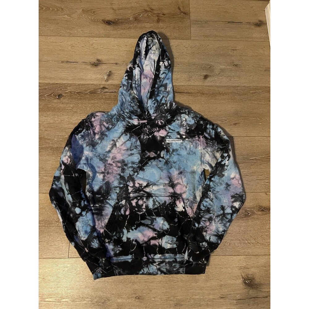 TALENTLESS Hoodie Small Blue Black Pink Premium Tie Dye Sweatshirt Scott Disick